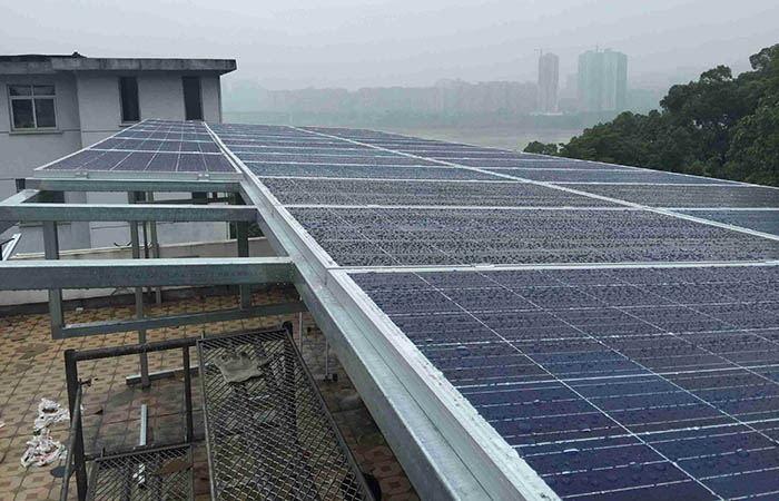 株洲石峰區(qū)10KW光伏陽光棚電站